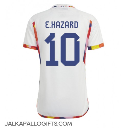 Belgia Eden Hazard #10 Vieraspaita MM-kisat 2022 Lyhythihainen